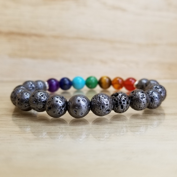 7 Chakra Healing Diffuser Bracelet - Picture 4 of 8